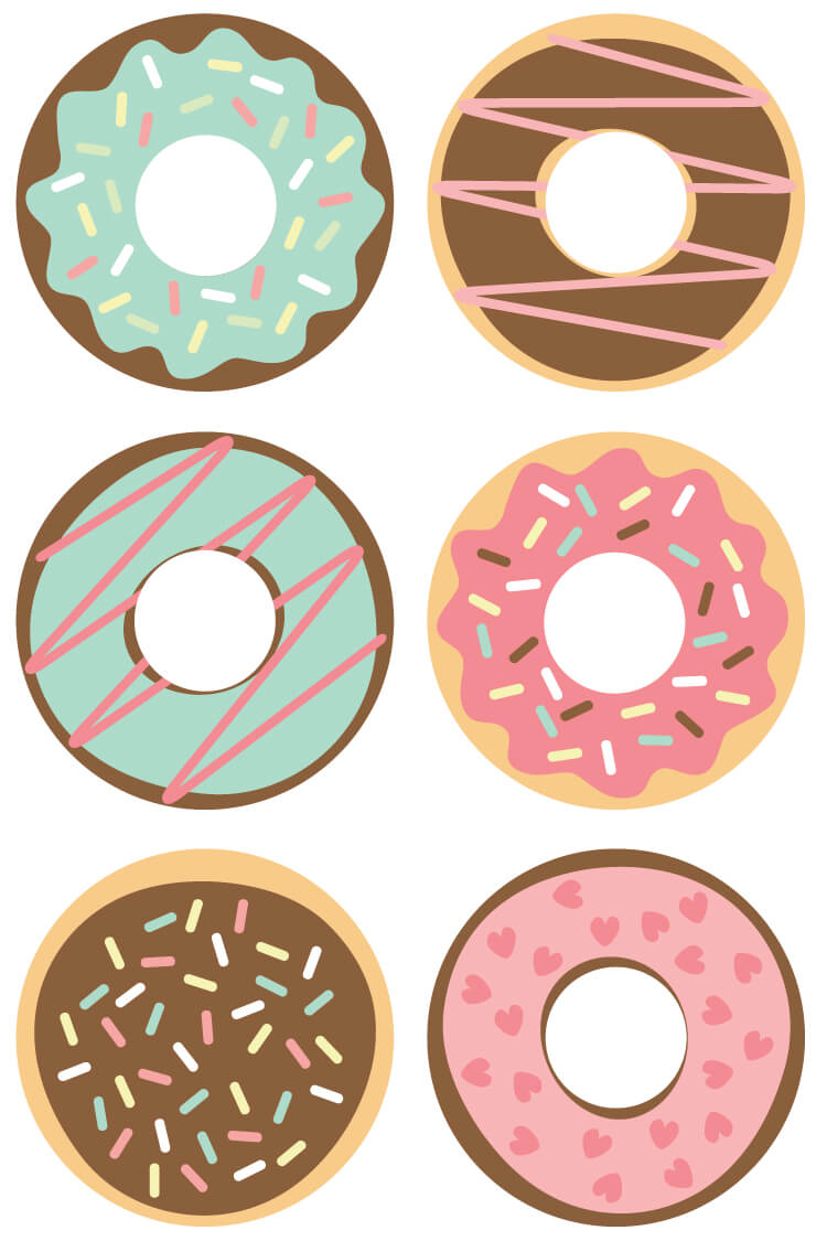 donut craft template