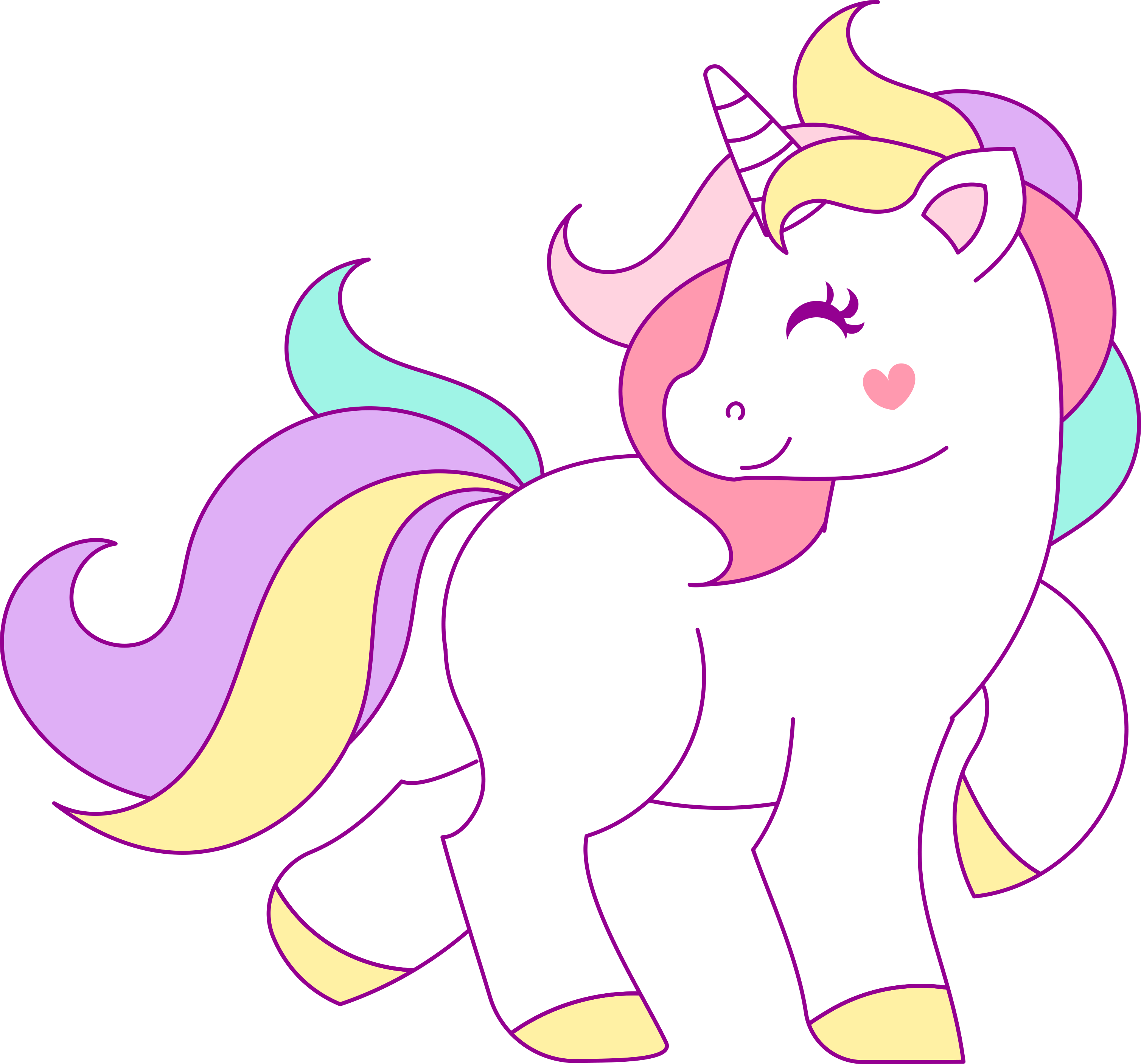 Cute unicorn clipart tumblr 
