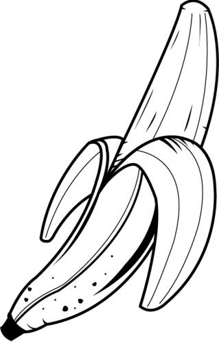 Banana Black And White Clipart_660159