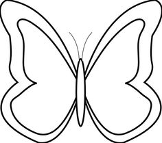 Butterflies Clipart Black And White Free download best 