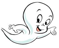 friendly ghost clipart black and white