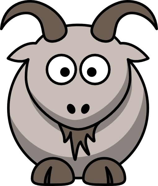 Cartoon Goat clip art Free vector in Open office drawing svg 