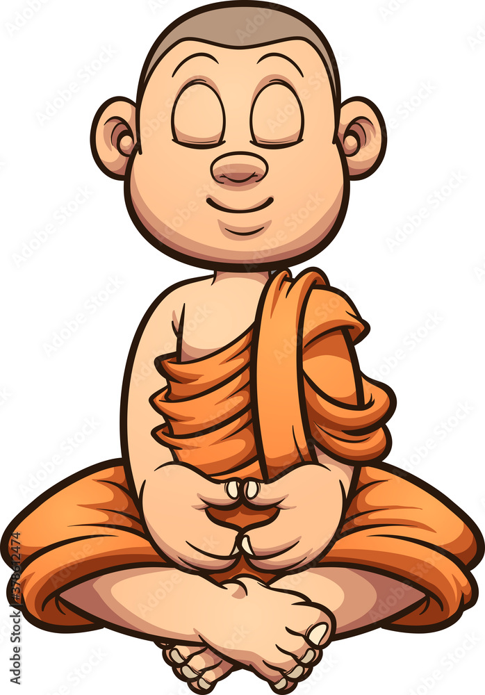 Religion Clipart Buddhist Monk Greeting Clipart Classroom Clipart