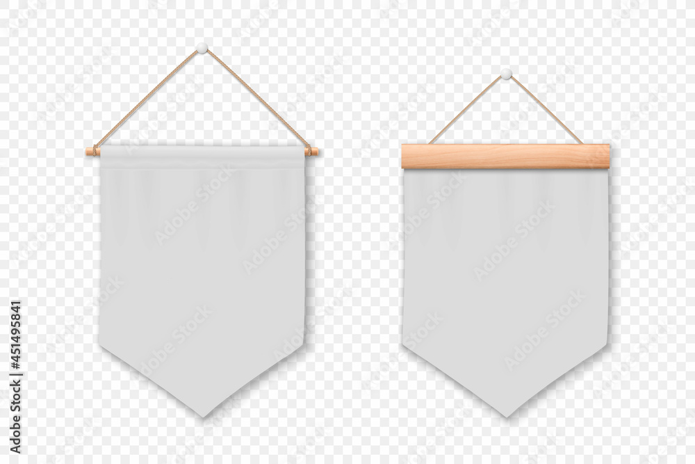 Blank Pennants Clip Art Library