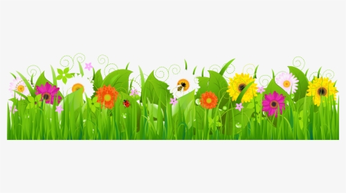 Flowers With Grass Transparent Png Clipart Clip Art Flowers Clip