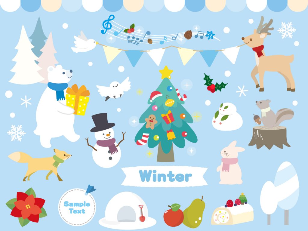 Winters Background Clip Art Library