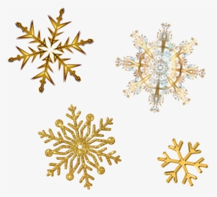 Snowflakes Gold Clip Art Library