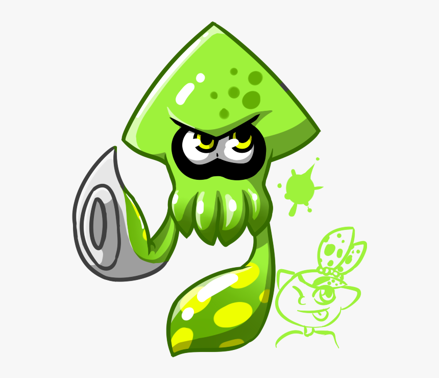 Clipart Illustration Of A Green Cartoon Squid Clip Art Library