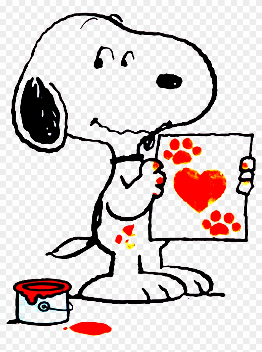 Peanuts Hearts Clip Art Library