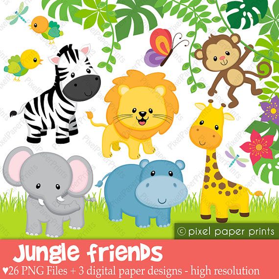 Baby Safaris Clip Art Library