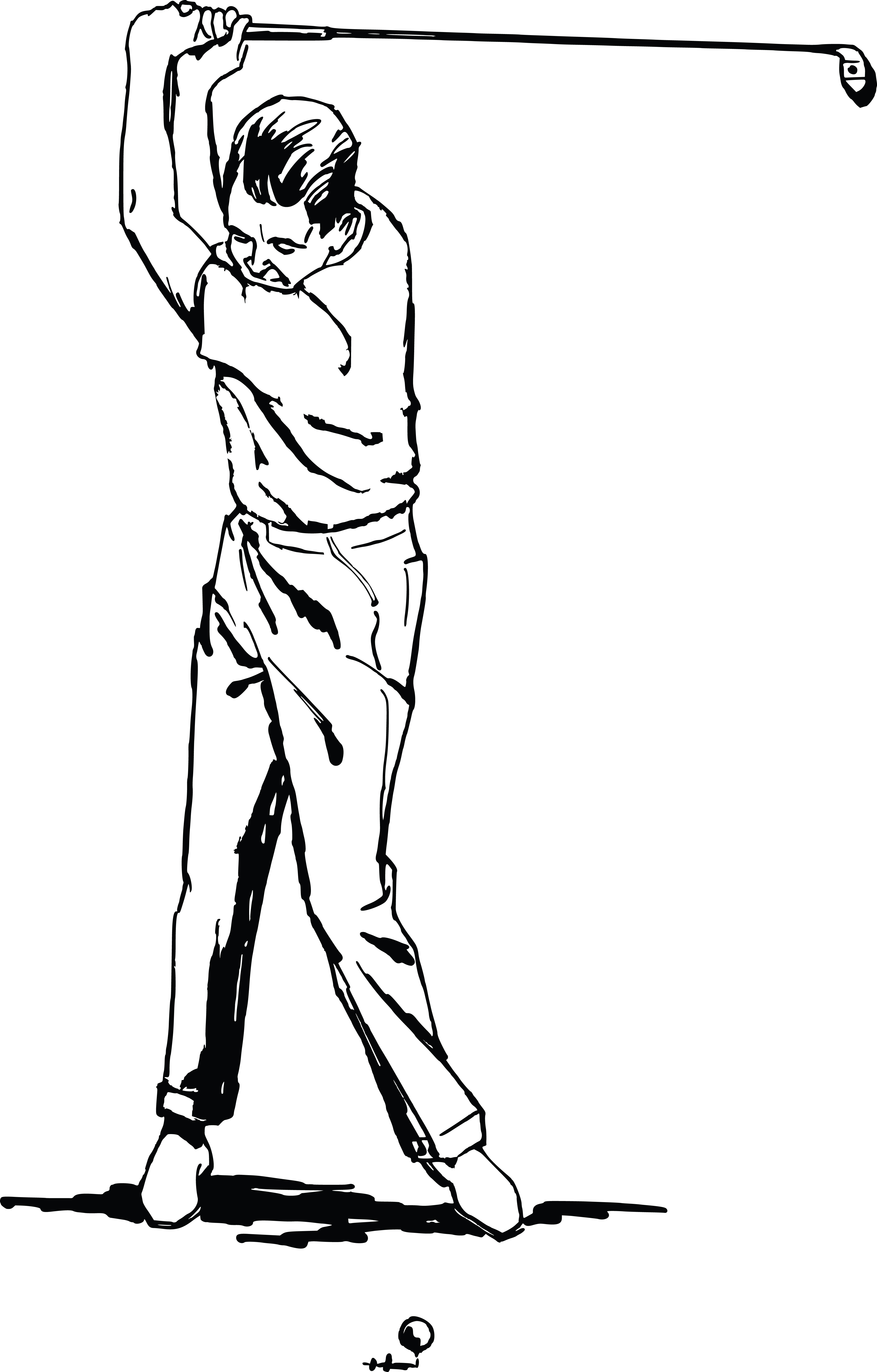 Man Golfers Clip Art Library