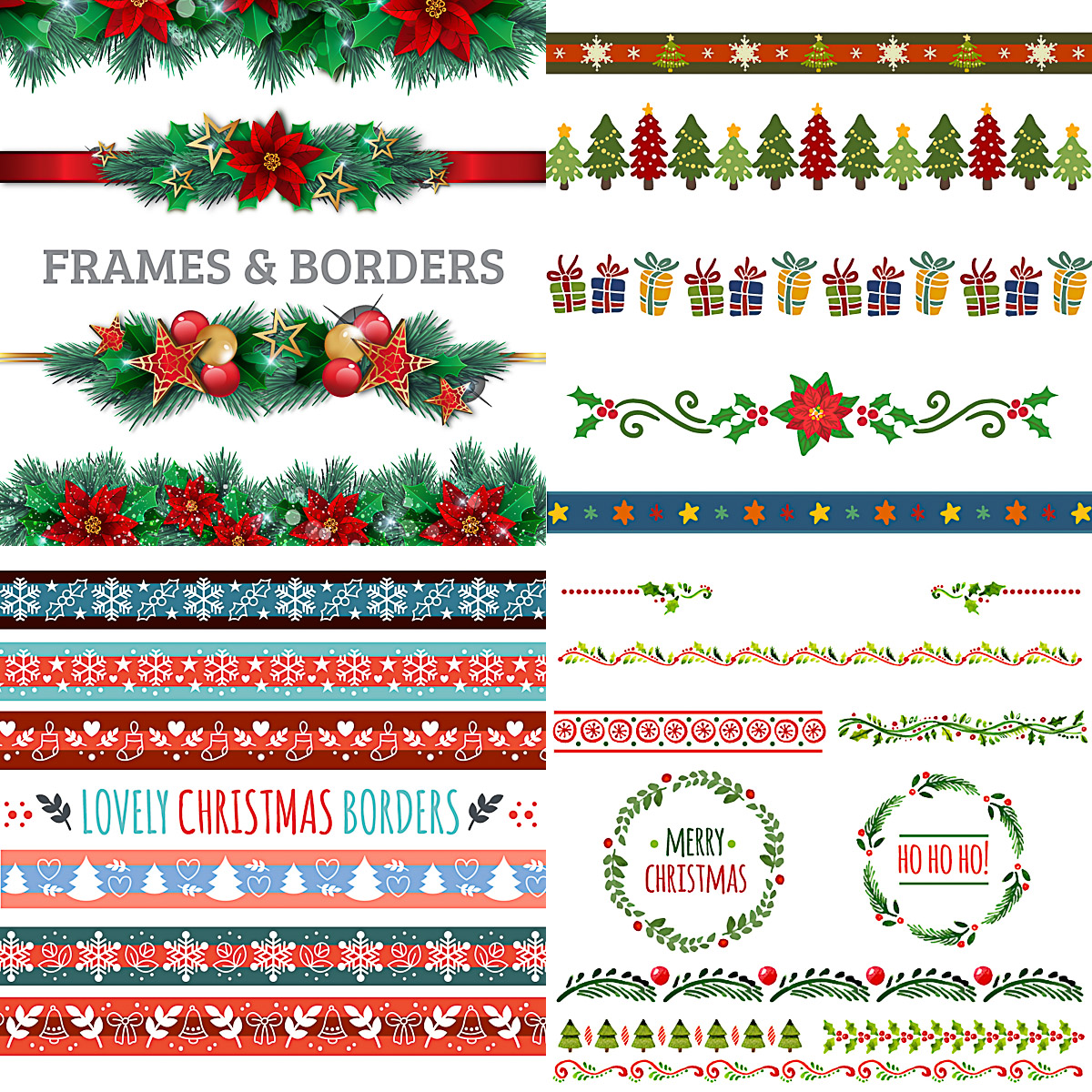 Free Christmas Border Clip Art Library