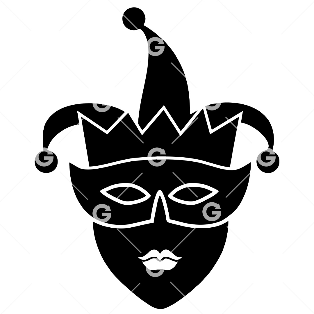 Isolated Mardi Gras Mask And Crown Design Vector Image Clip Art Library