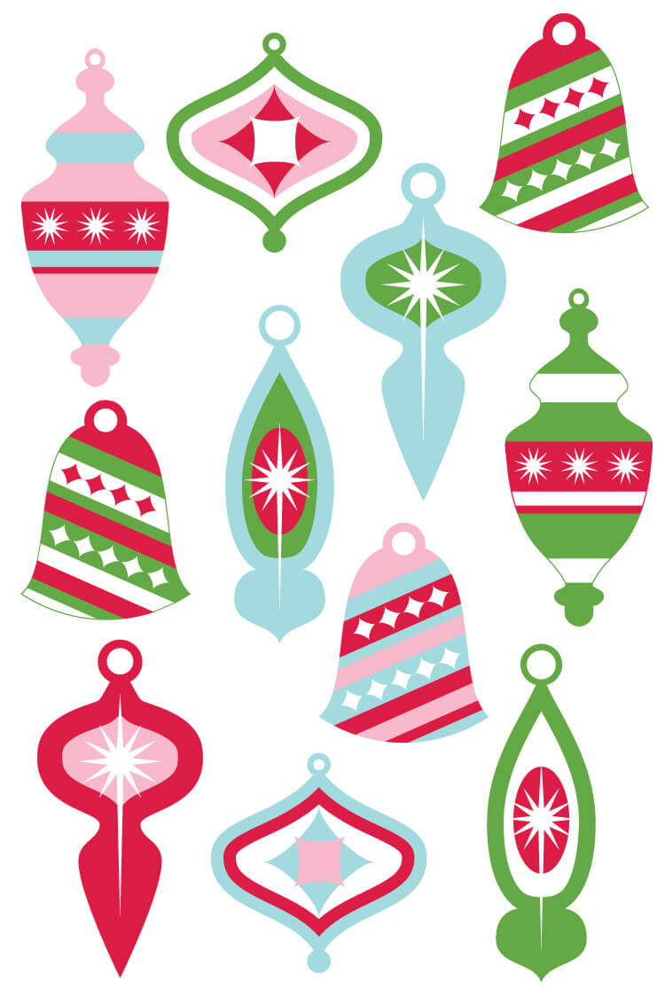 Vintage Christmas Clip Art Library