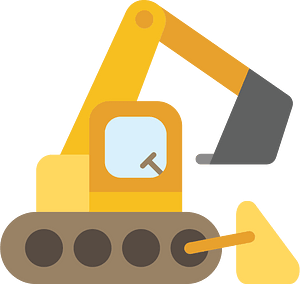 Premium Vector Excavator Cartoon Clipart Colored Illustration Clip