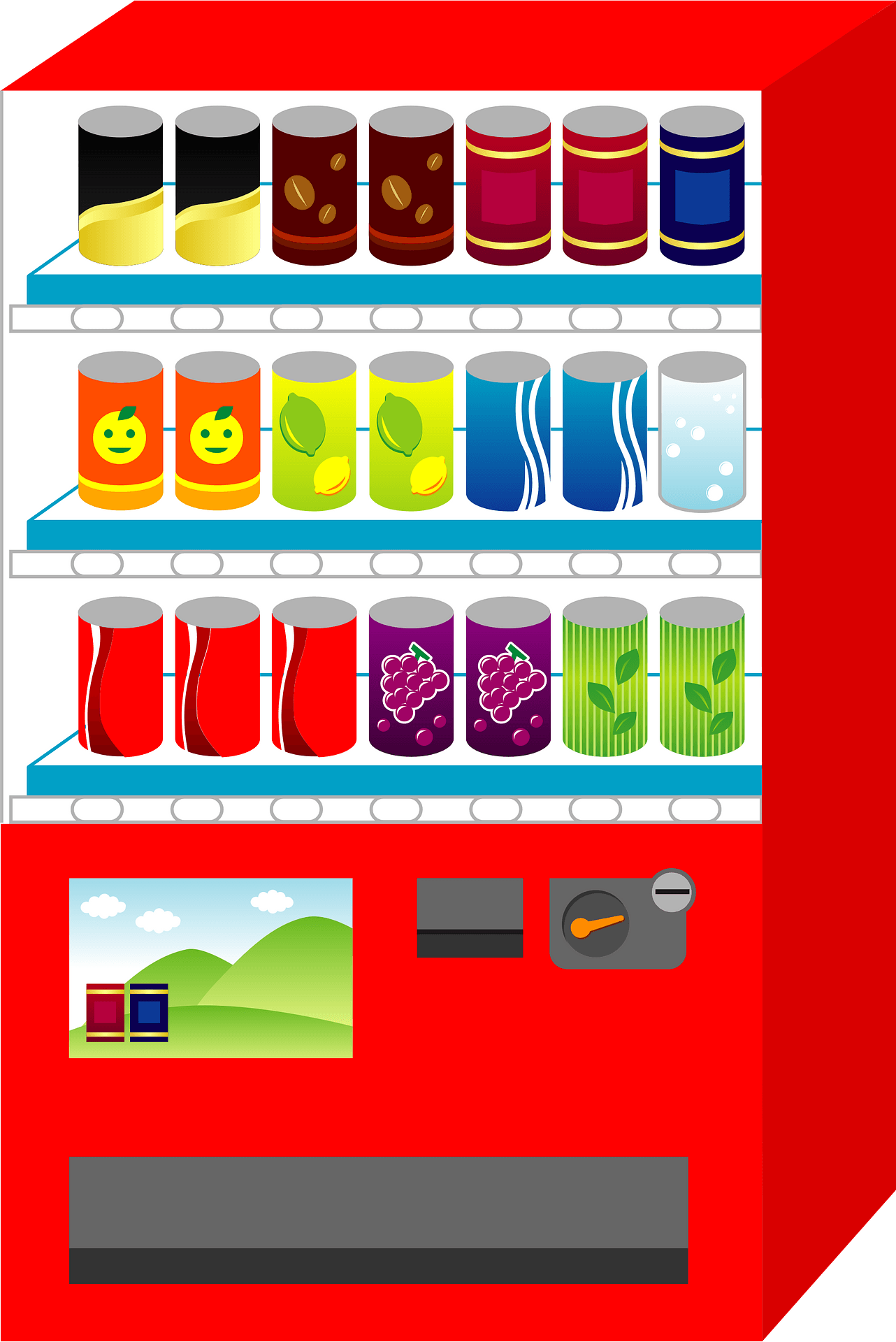Vending Machine Clipart Illustration By Bnp Design Studio