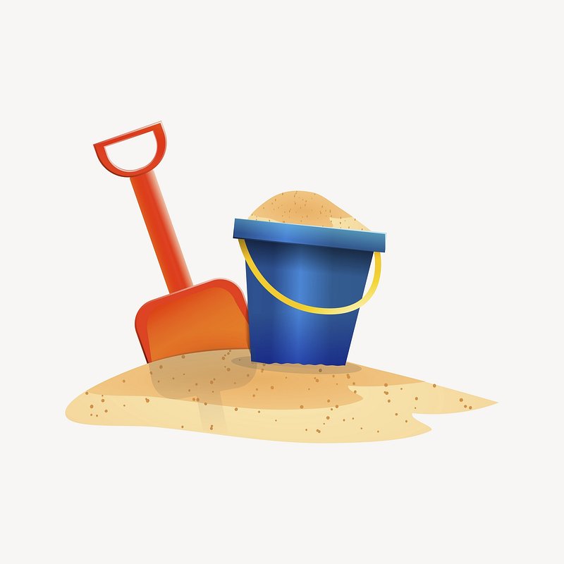 Sand Bucket Clip Art Rainbow Beach Pails For Summer Teacher Clip Art