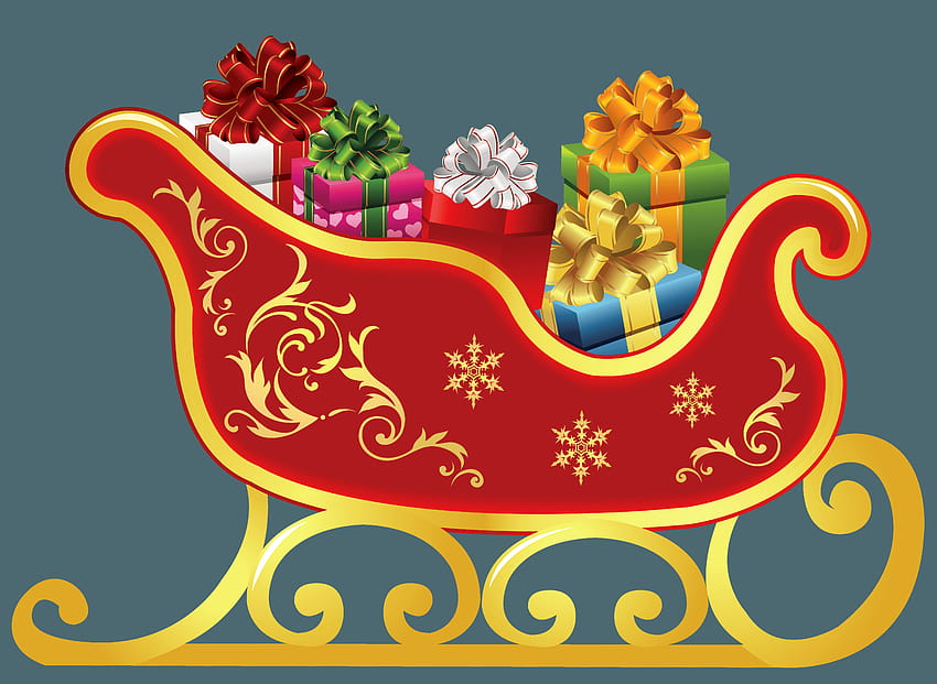 Christmas Sleigh Clip Art Library