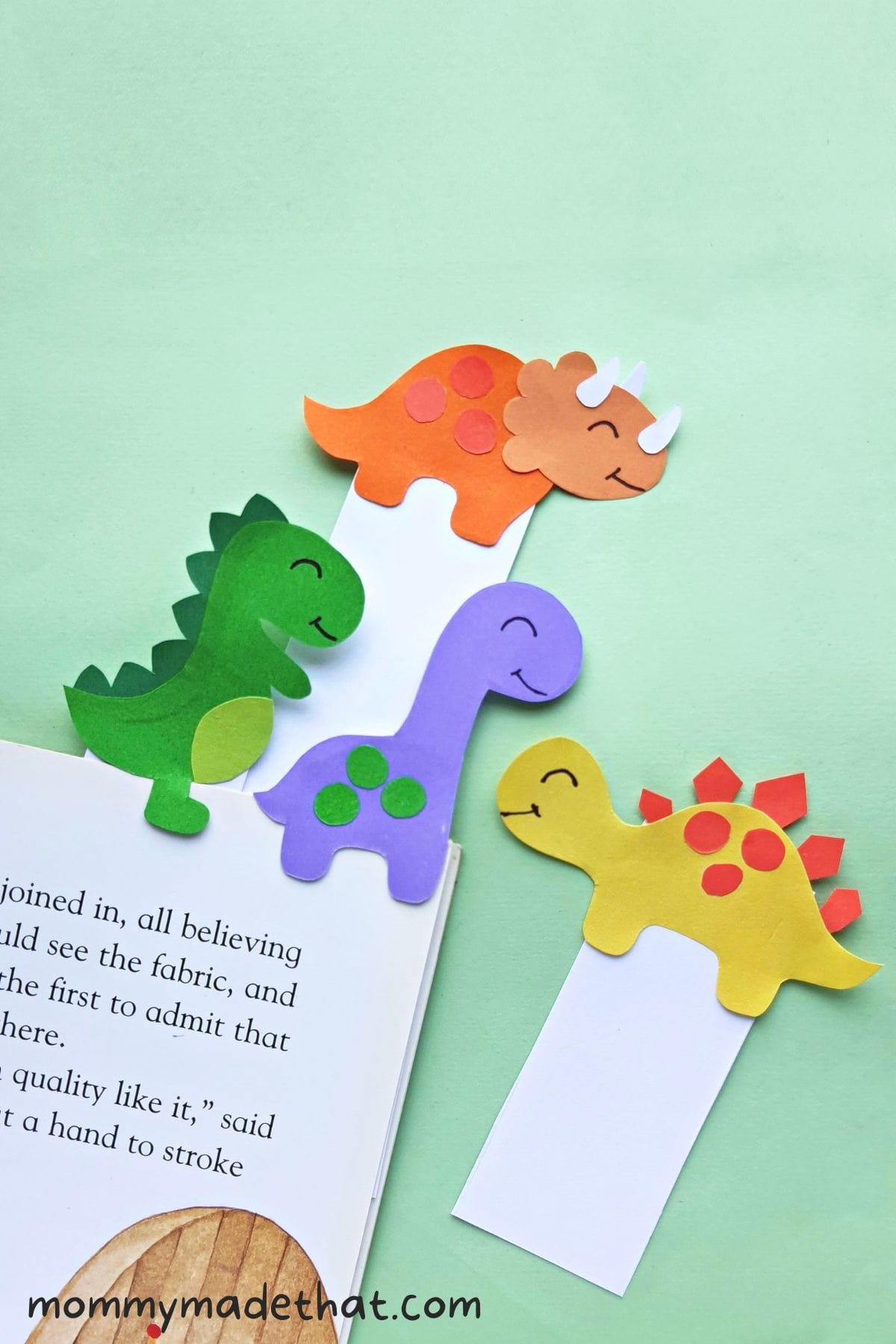 Dinosaur Bookmarks Clip Art Library