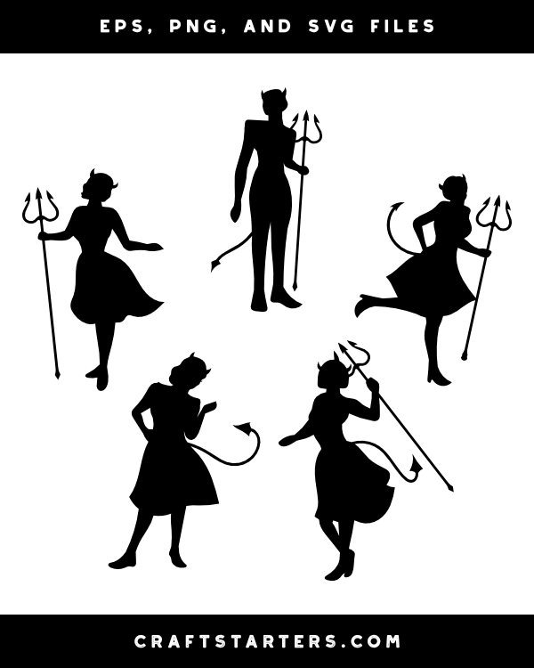 Female Devils Clip Art Library