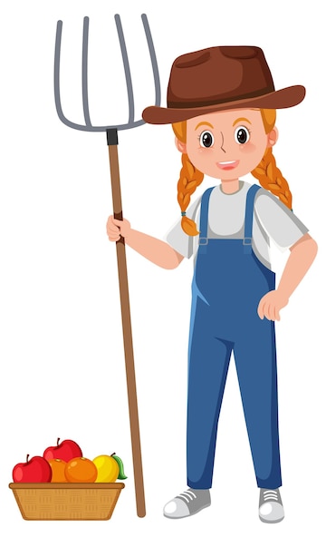 Farm Womans Clip Art Library