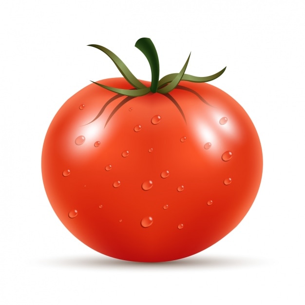 Tomato With Leaf Vector Icon Tomato Icon Clipart Tomato Cartoon