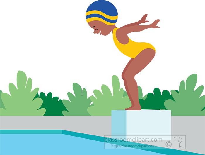 Girl Pools Clip Art Library