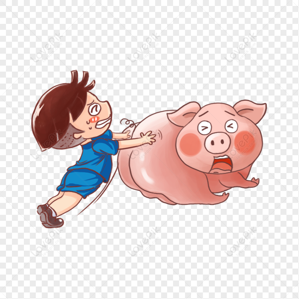 Boy Pigs Clip Art Library