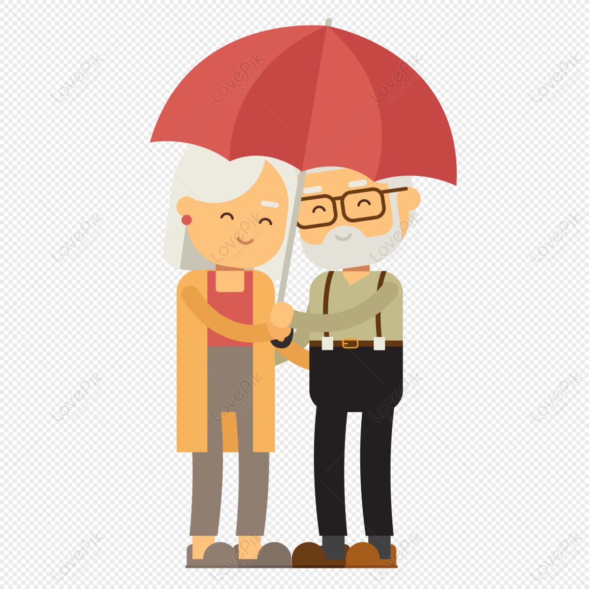 Flat Vector People Pack Rain Umbrella Clipart Ai Eps Png Clipart