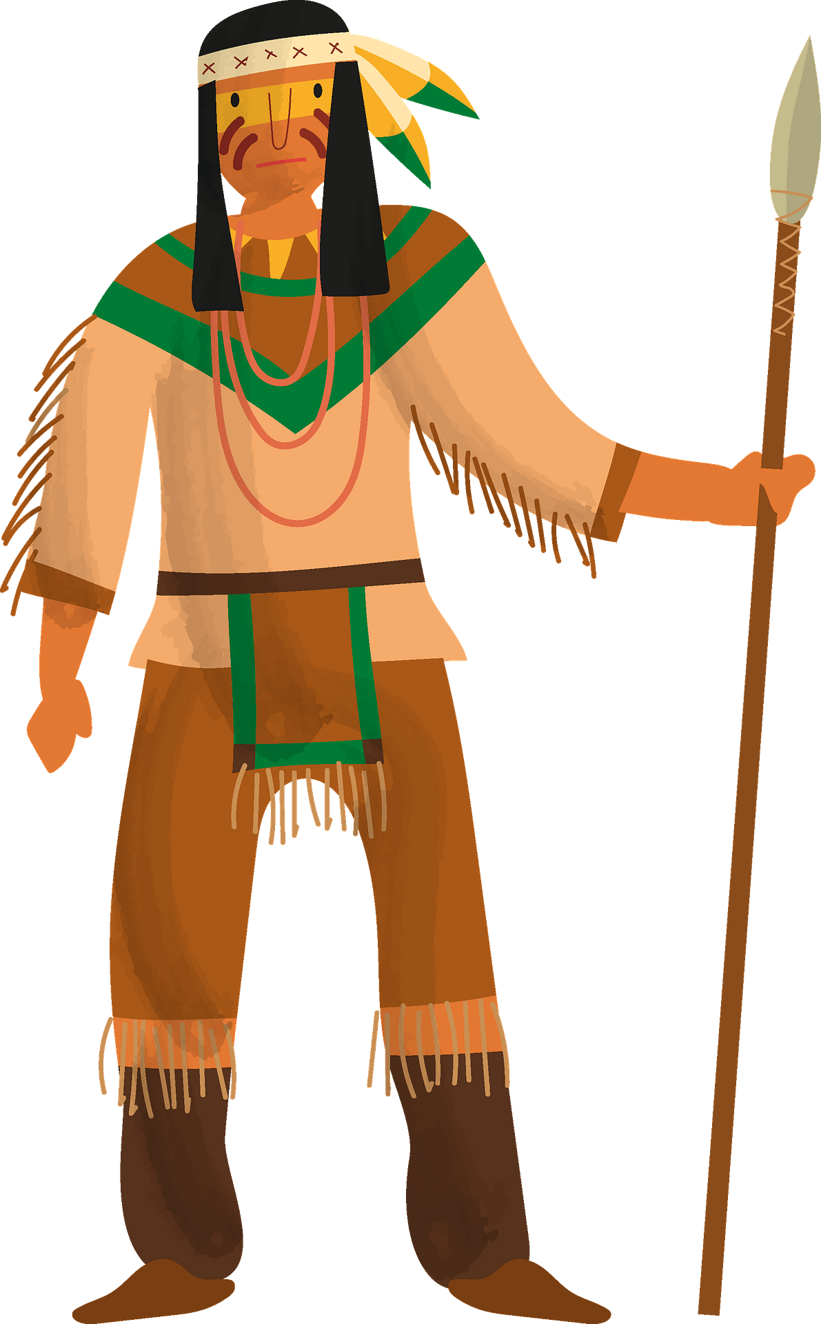 Native American Indian Clip Art Collections Image Vector Image Clip