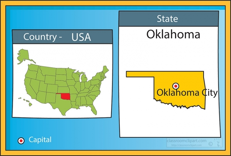 US State Maps Clipart Oklahoma Map United States Clipart Clip Art Library