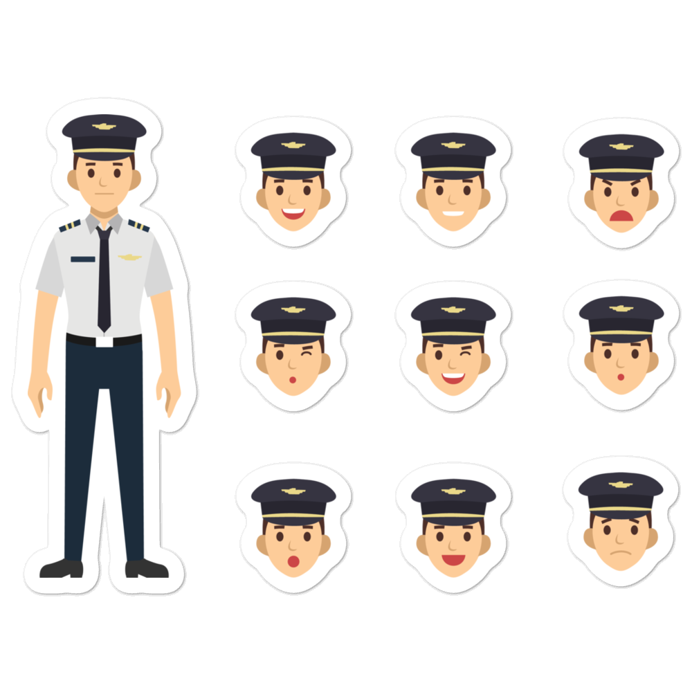 Captain And Two Sailors Vector Illustration Of A Captain And Two