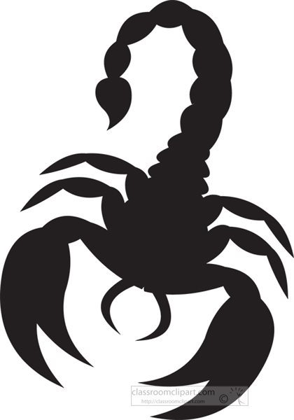 Scorpion Silhouettes Clip Art Library