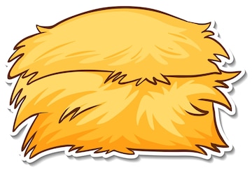 Free Vector A Stack Of Hay On White Background Clip Art Library