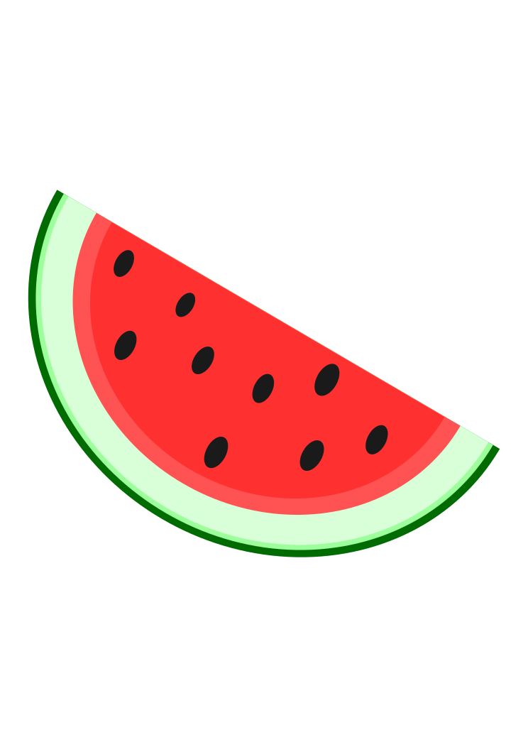 Watermelon Slice Clipart Free Svg File For Members Svg Heart Clip