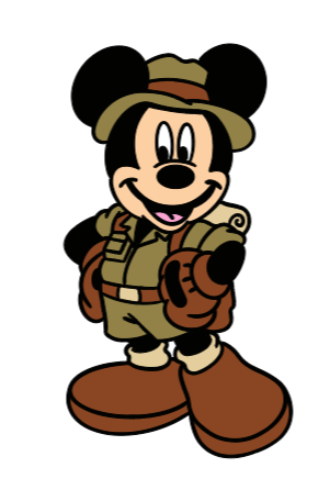 Safari Mouse Clipart EPS PNG Clip Art Files First Mickey Mouse