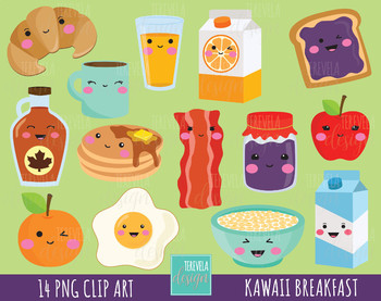 Fast Food Clipart Kawaii Food Vector Fast Food Party Take Etsy Clip