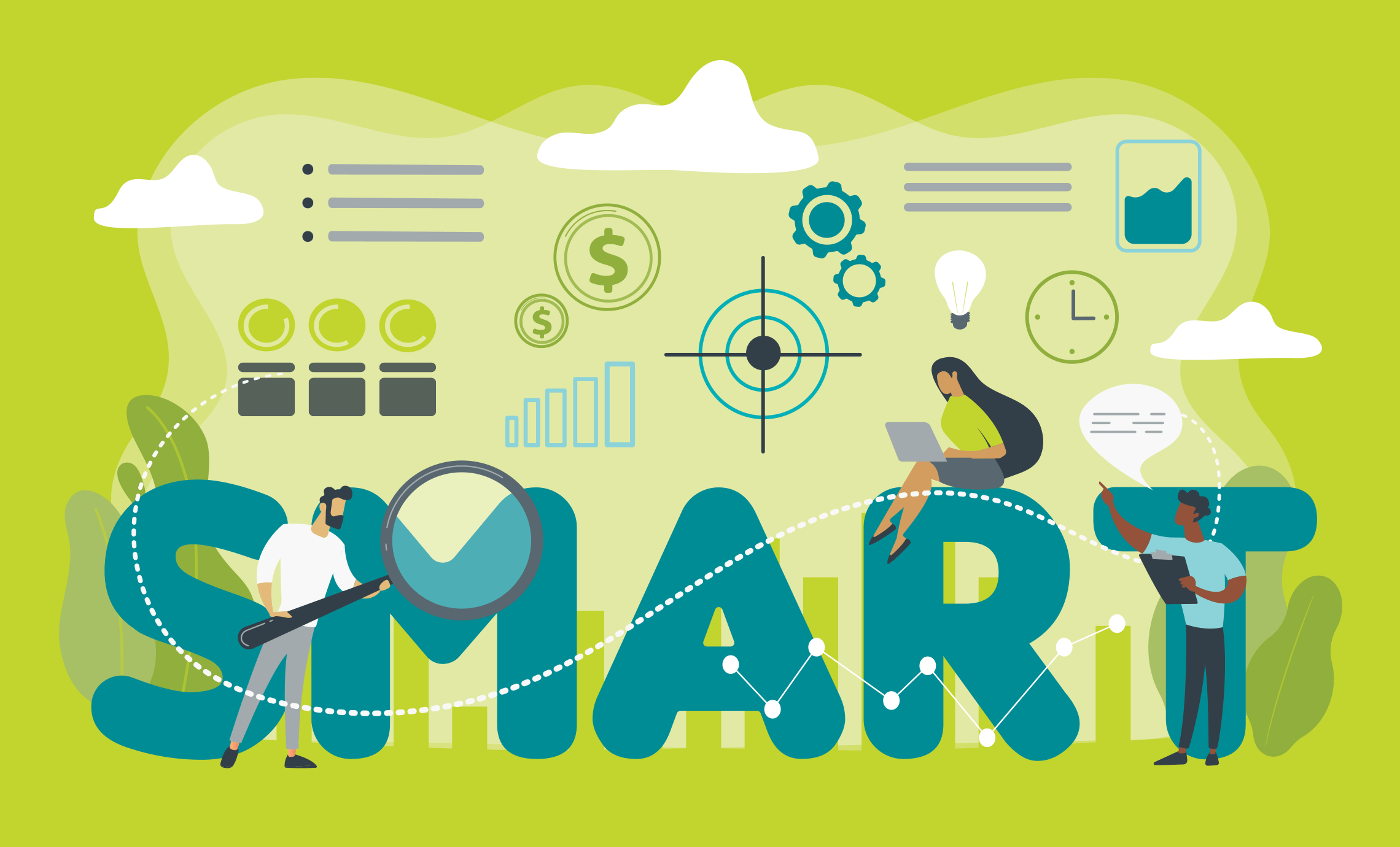 Setting Smart Goals With The Smart Method Clip Art Library