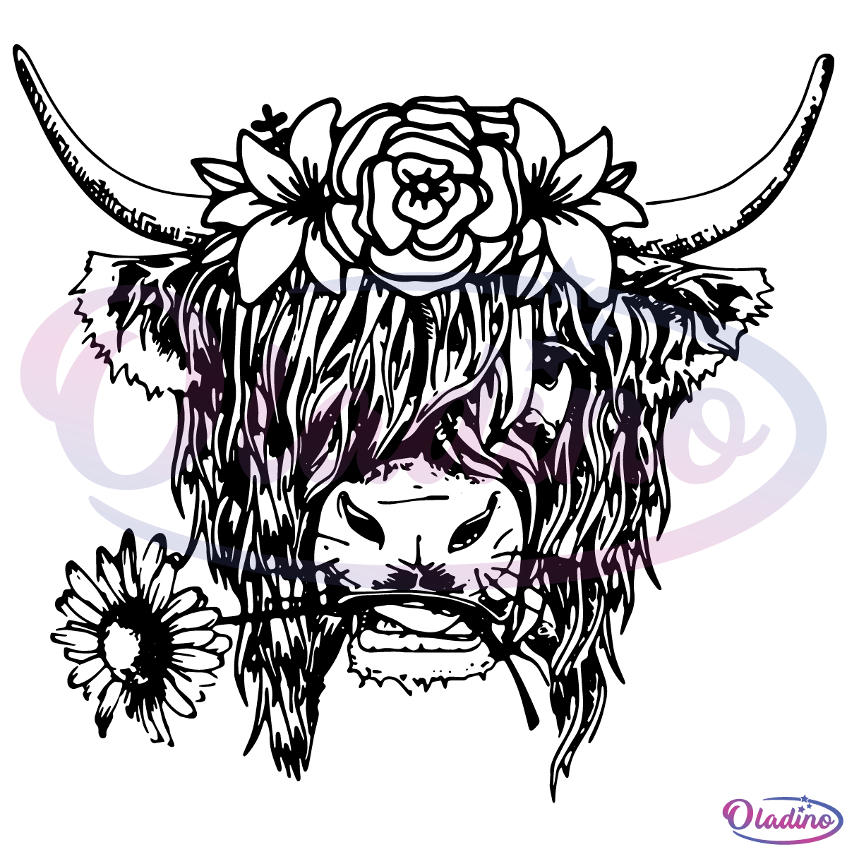 Highland Cow Svg Hingland Cow Clipart Cow Clipart Etsy Cow Clip