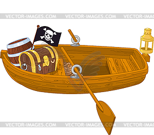 Fishing Set With Boat And Equipments Clipart Rowboat Fishing Pole