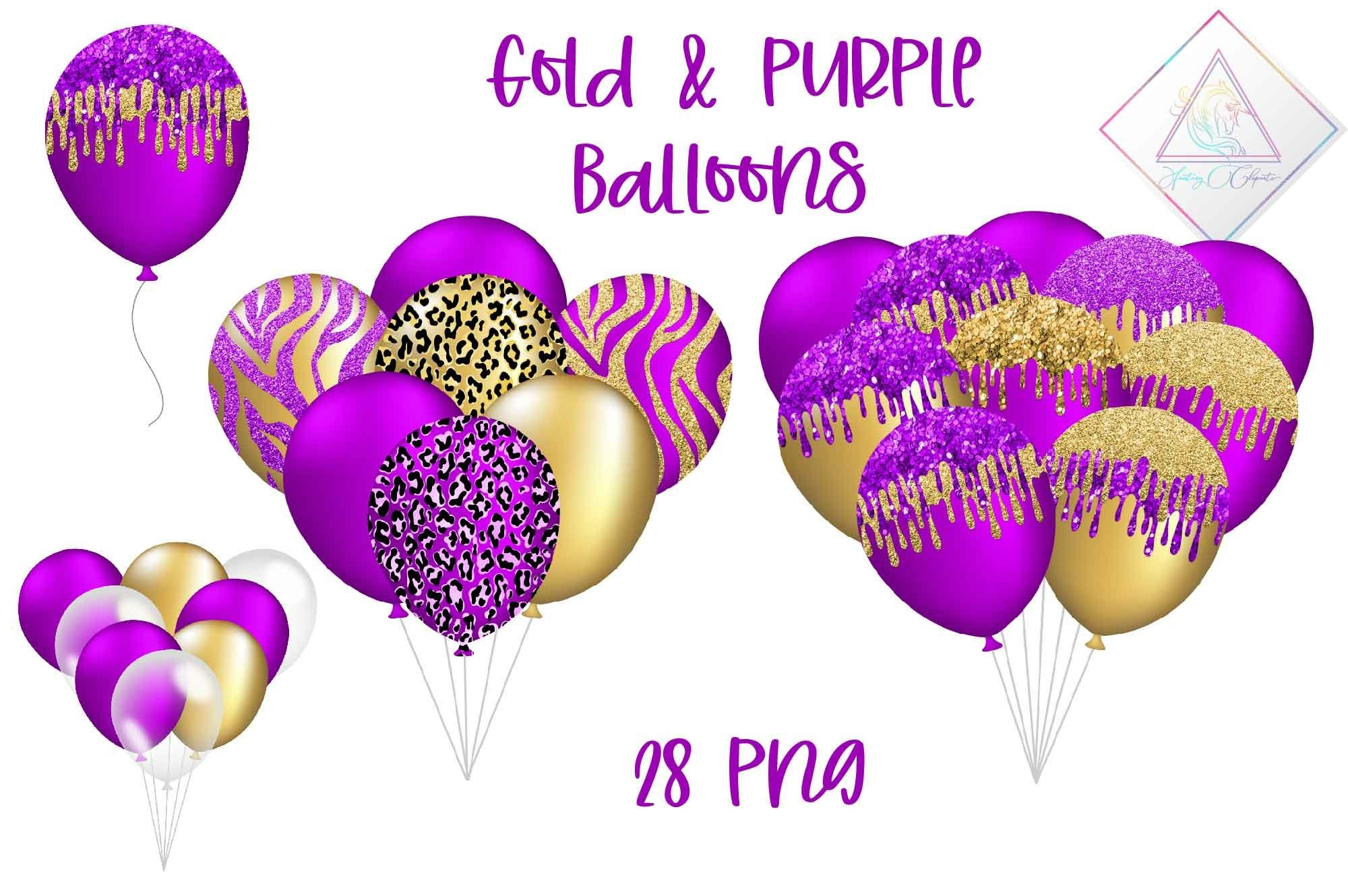 Navy And Gold Balloons Clipart Graphic By Digital Curio Creative