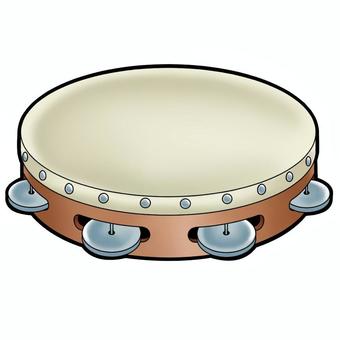 Musical Instrument Tambourine Doodle Stock Clipart Royalty Free