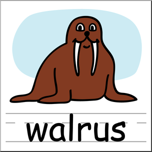 Walrus Picture For Classroom Therapy Use Great Walrus Clipart