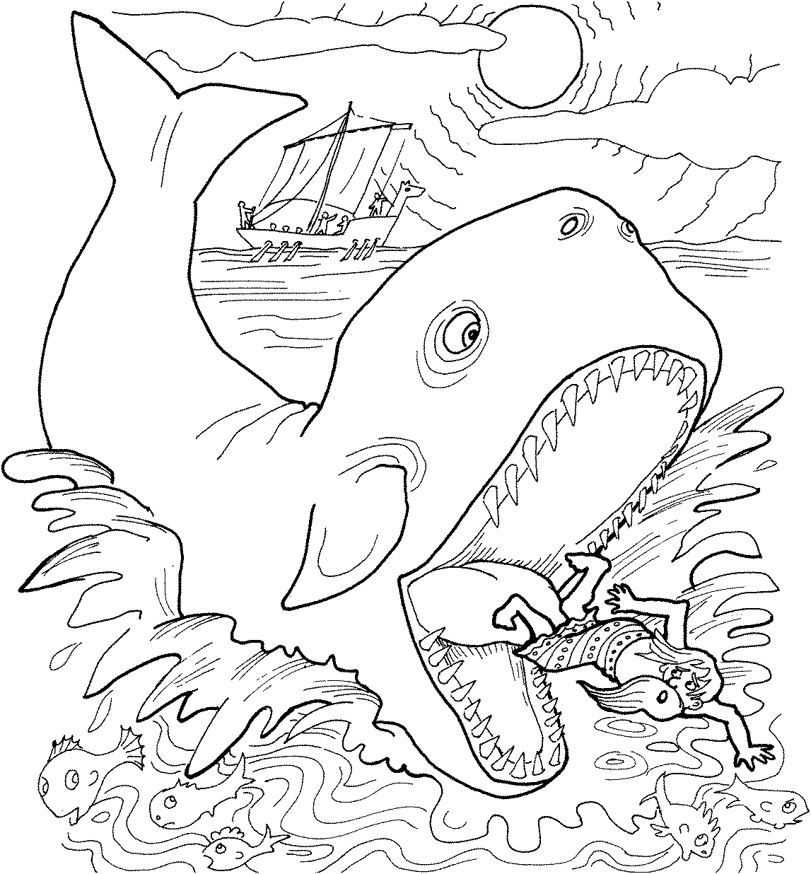Free Printable Jonah and The Whale 
