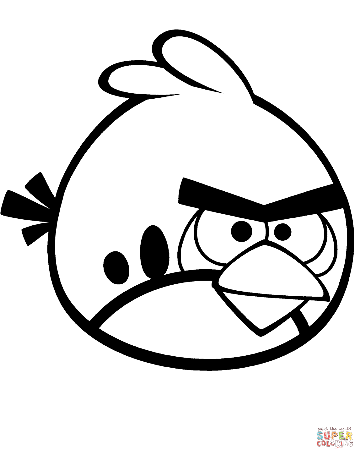 angry birds red coloring pages   Clip Art Library