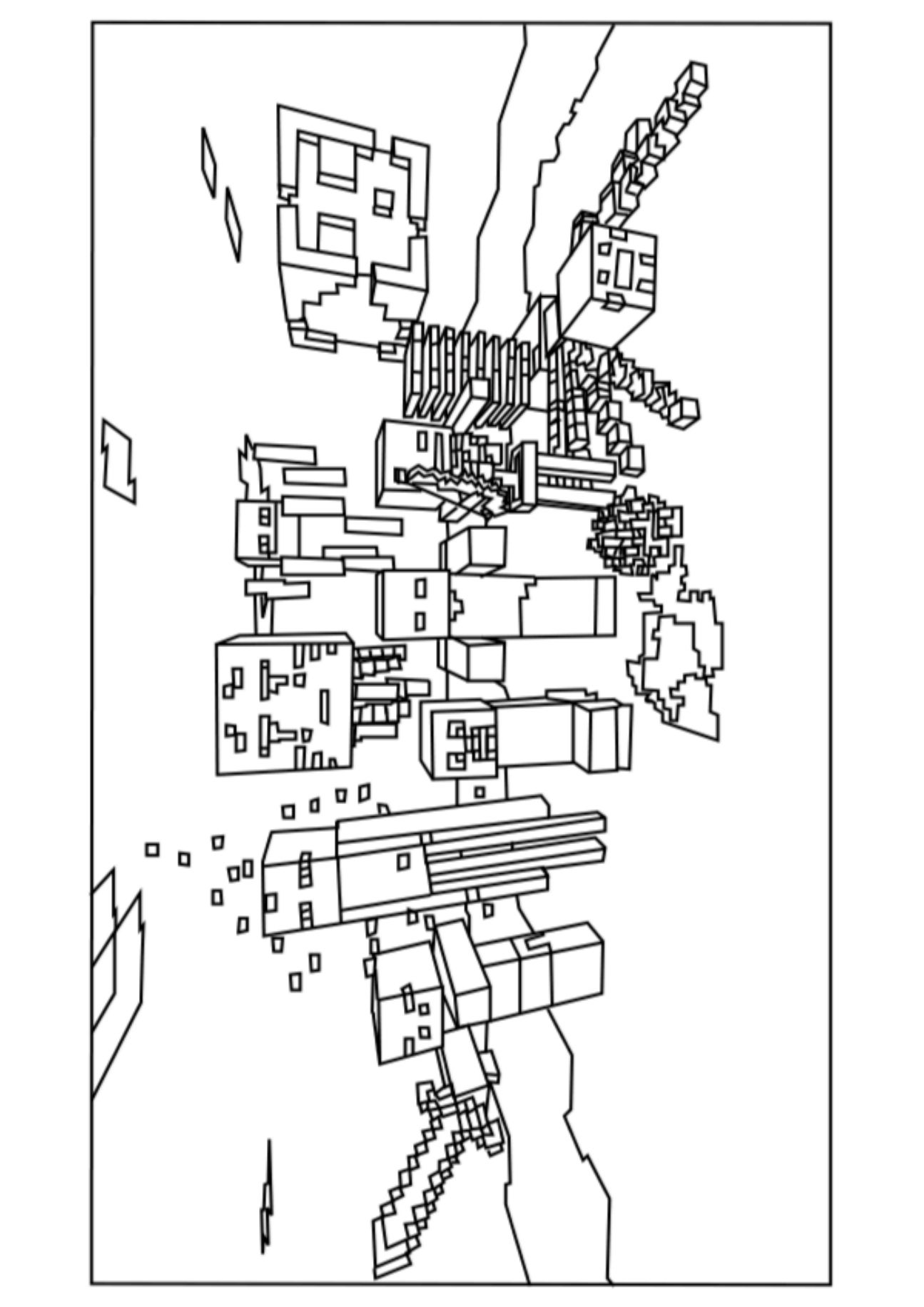 Minecraft Mobs 2 Coloring Pages Cartoons Coloring Pag Vrogue co