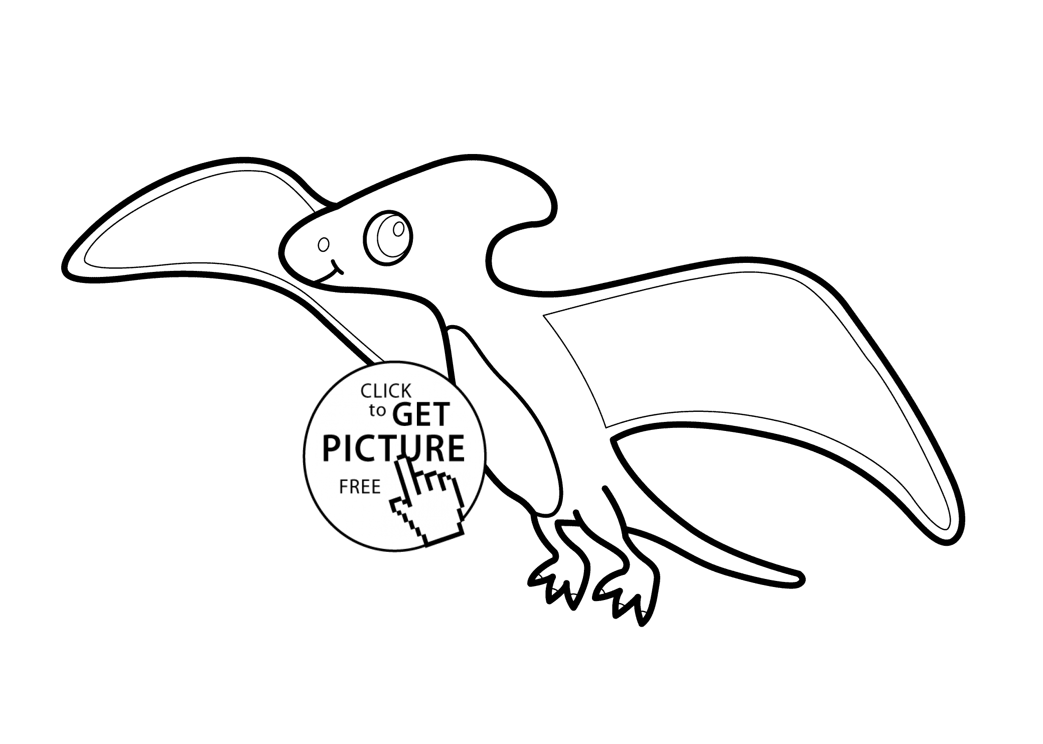 Free Pteranodon Coloring Page, Download Free Pteranodon Coloring Page