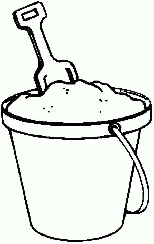Sand Bucket Clipart Black And White Clip Art Library