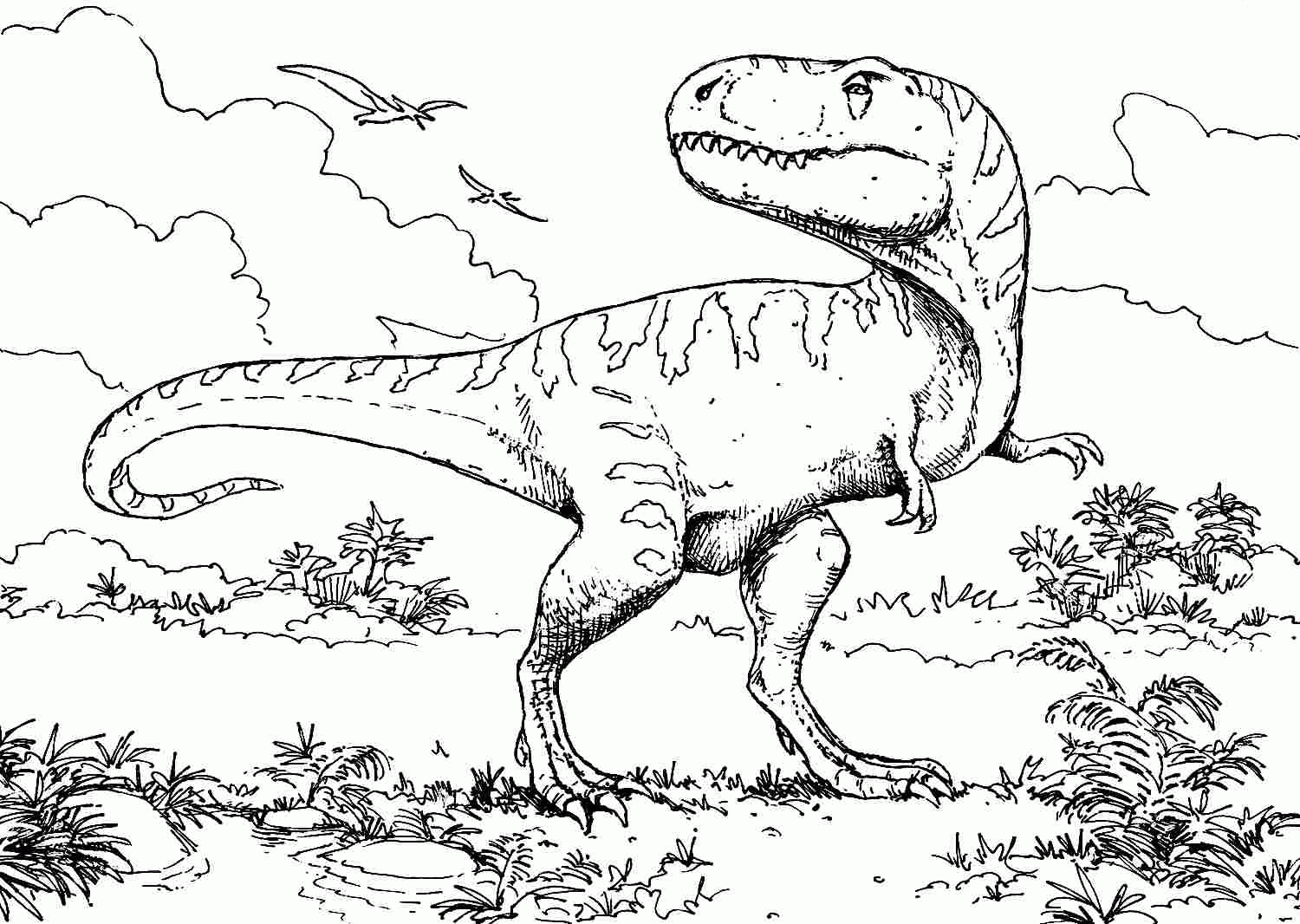 trex coloring pages | High Quality Coloring Pages
