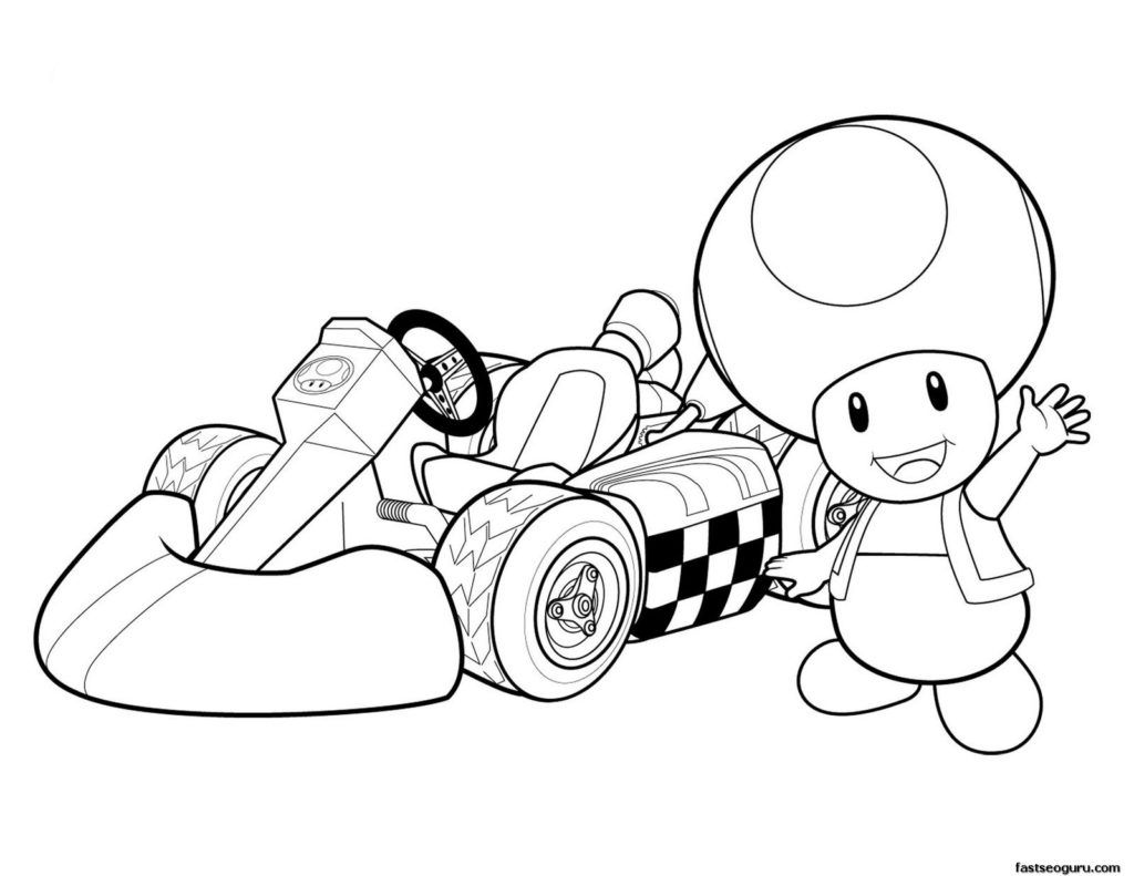 Mario Kart Bowser Coloring Pages Clip Art Library